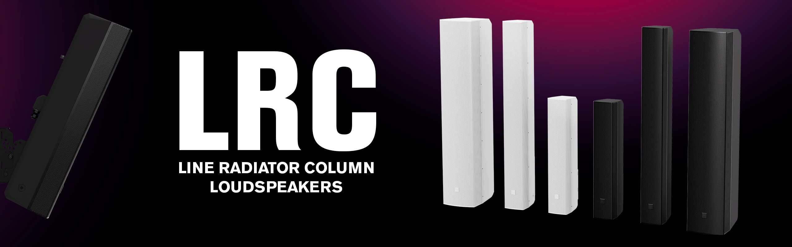 ลำโพงห้องประชุมLine Radiator Columns (LRC)